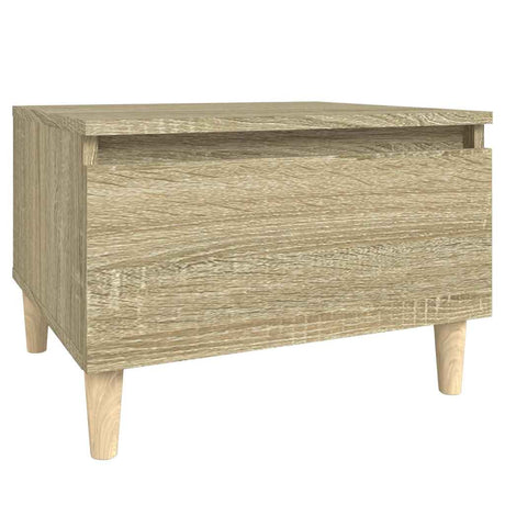 Vidaxl bijzettafel 50x46x35 cm bewerkt hout sonoma eikenkleurig