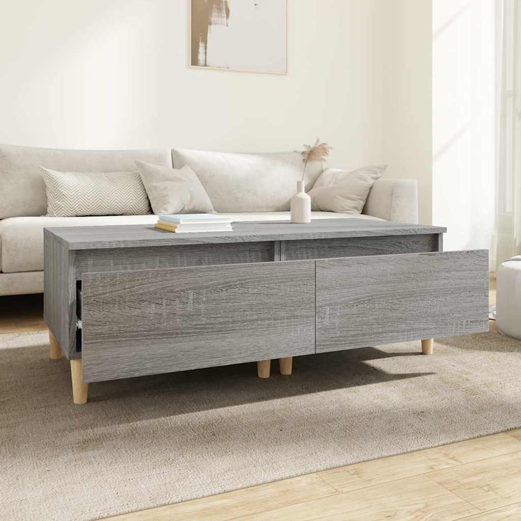 Vidaxl bijzettafels 2 st 50x46x35 cm bewerkt hout grijs sonoma eiken