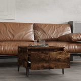Vidaxl bijzettafels 2 st 50x46x35 cm bewerkt hout gerookt eikenkleurig
