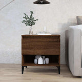 Vidaxl bijzettafel 50x46x50 cm bewerkt hout bruin eikenkleur