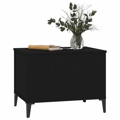 Vidaxl salontafel 60x44,5x45 cm bewerkt hout zwart