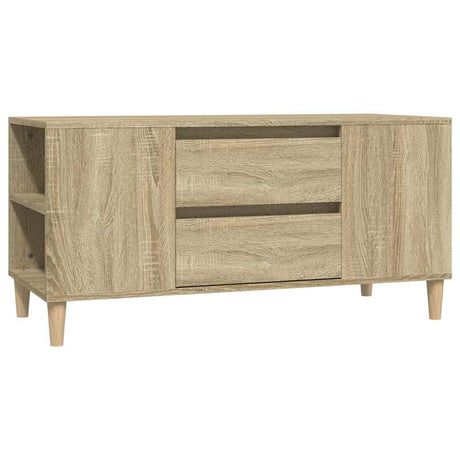 Vidaxl tv-meubel 102x44,5x50 cm bewerkt hout sonoma eikenkleurig