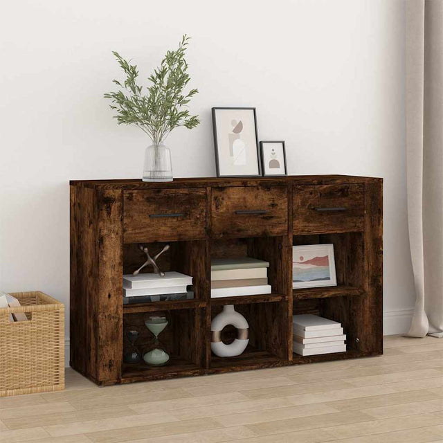 Vidaxl dressoir 100x30x59,5 cm bewerkt hout gerookt eikenkleurig