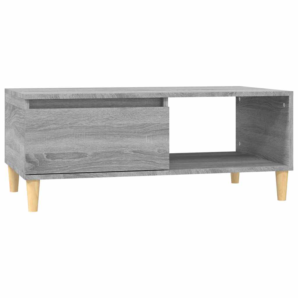 Vidaxl salontafel 90x50x36,5 cm bewerkt hout grijs sonoma