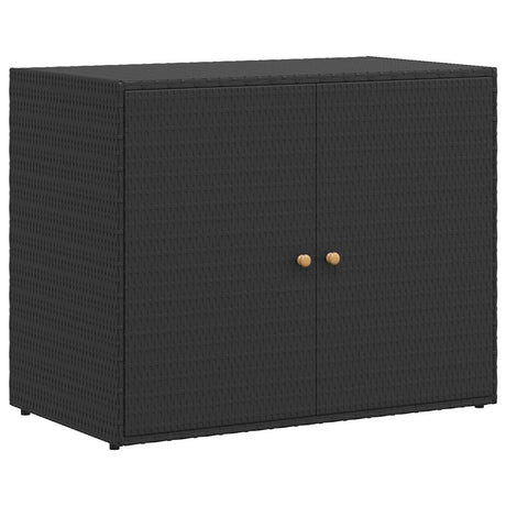 Vidaxl tuinkast zwart 100x55,5x80 cm poly rattan