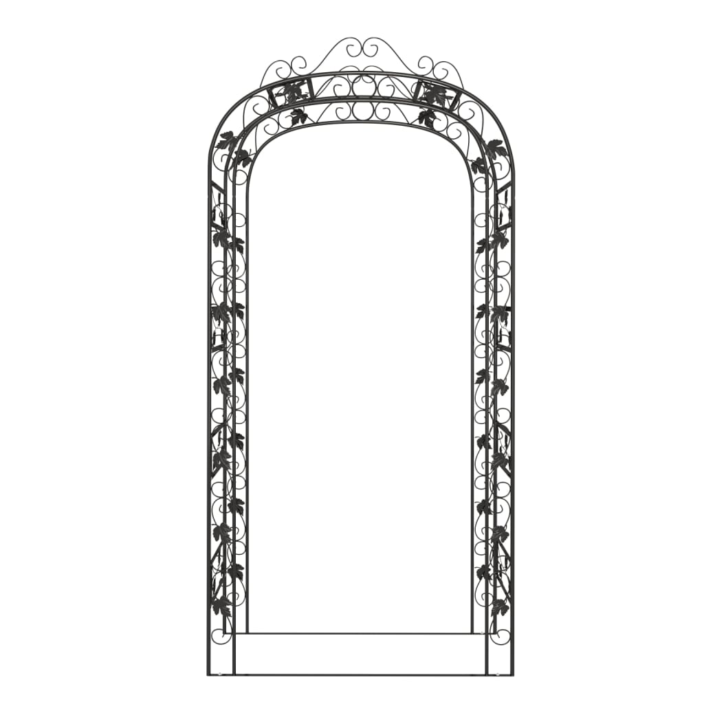 Vidaxl GardenBog 116x45x240 cm stål sort