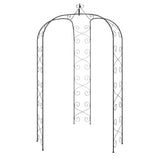 Vidaxl tuinboog ø180x255 cm staal zwart