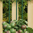 Vidaxl plantenstaken 30 st 60 cm staal groen