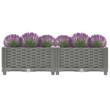 Vidaxl plantenbak verhoogd 80x40x23 cm polypropeen