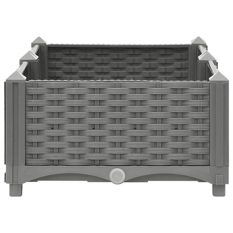 Vidaxl plantenbak verhoogd 80x40x23 cm polypropeen