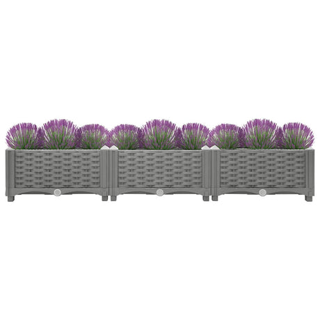 Vidaxl plantenbak verhoogd 120x40x23 cm polypropeen
