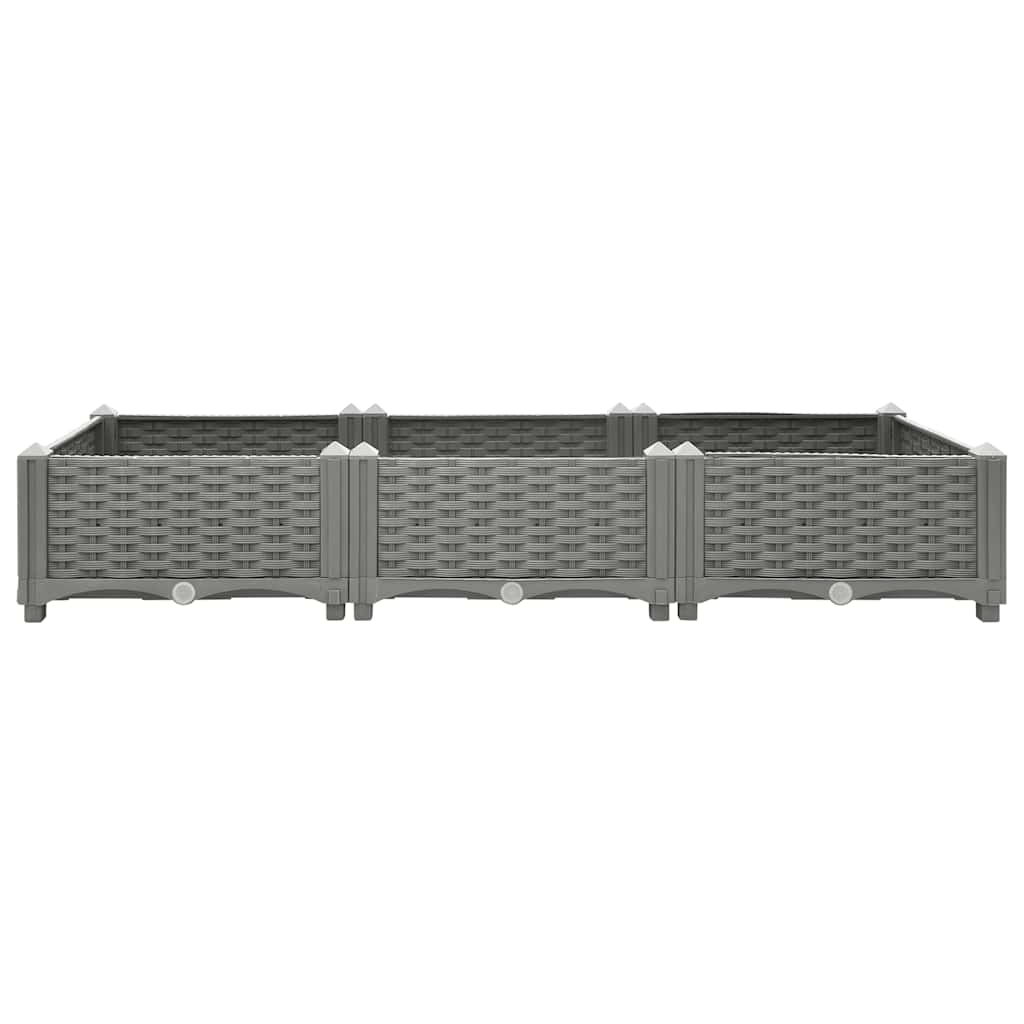 Vidaxl plantenbak verhoogd 120x40x23 cm polypropeen