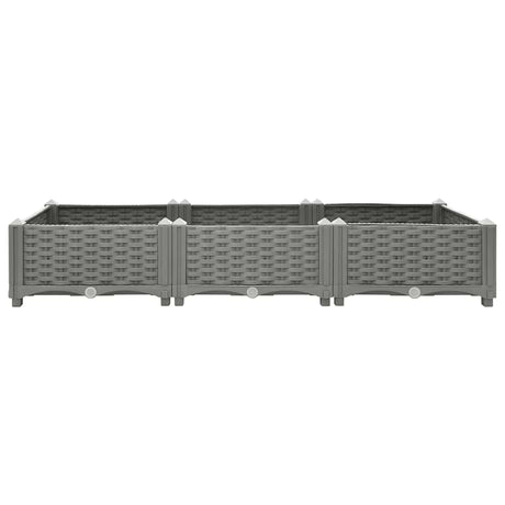 Vidaxl plantenbak verhoogd 120x40x23 cm polypropeen