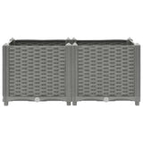 Vidaxl plantenbak verhoogd 80x40x38 cm polypropeen
