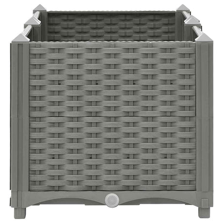 Vidaxl plantenbak verhoogd 80x40x38 cm polypropeen