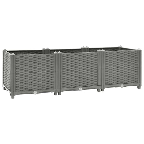 Vidaxl plantenbak verhoogd 120x40x38 cm polypropeen