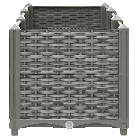 Vidaxl plantenbak verhoogd 120x40x38 cm polypropeen