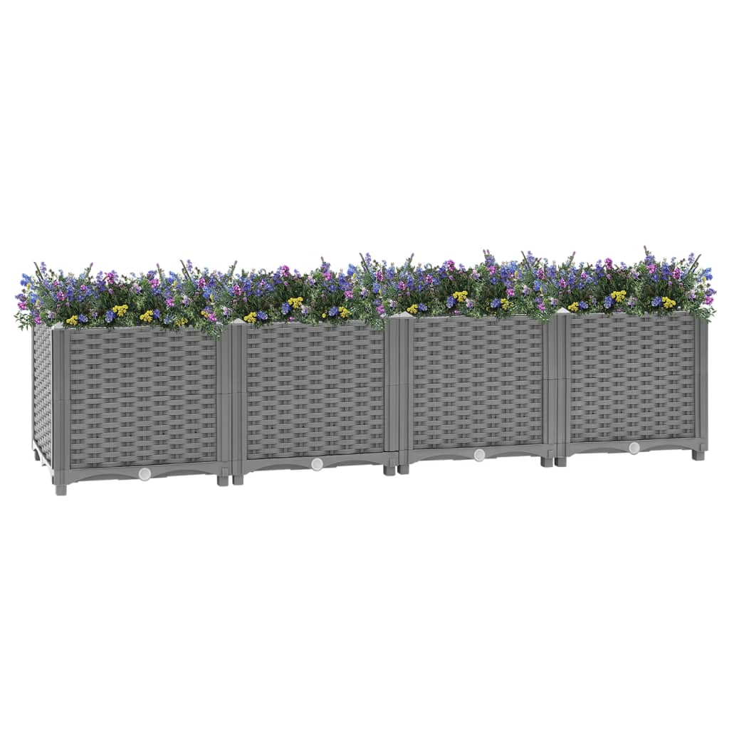 Vidaxl Planter je dvignil 160x40x38 cm polipropen