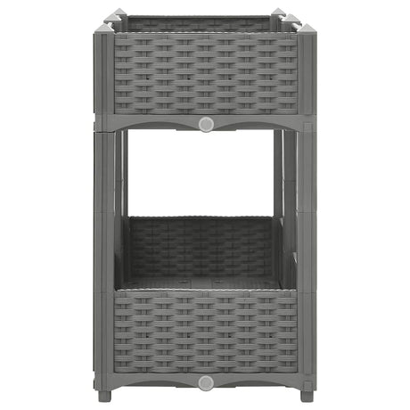 Vidaxl plantenbak verhoogd 80x40x71 cm polypropeen