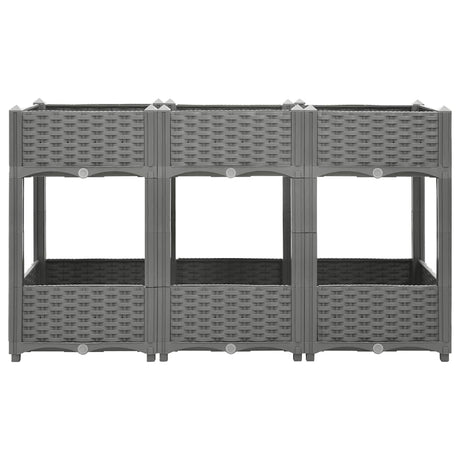 Vidaxl plantenbak verhoogd 120x40x71 cm polypropeen