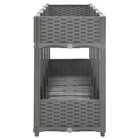 Vidaxl plantenbak verhoogd 160x40x71 cm polypropeen