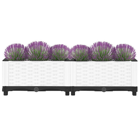 Vidaxl plantenbak verhoogd 80x40x23 cm polypropeen