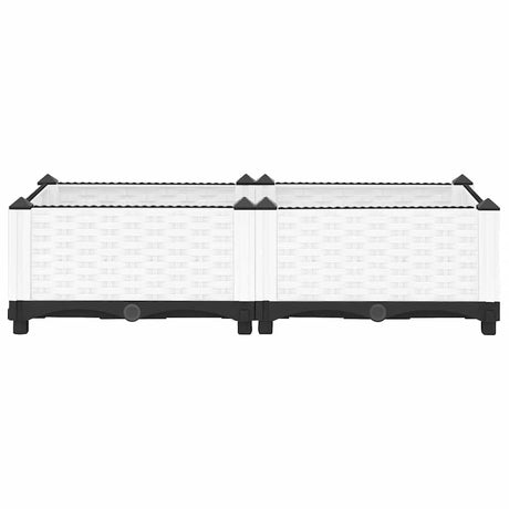 Vidaxl plantenbak verhoogd 80x40x23 cm polypropeen