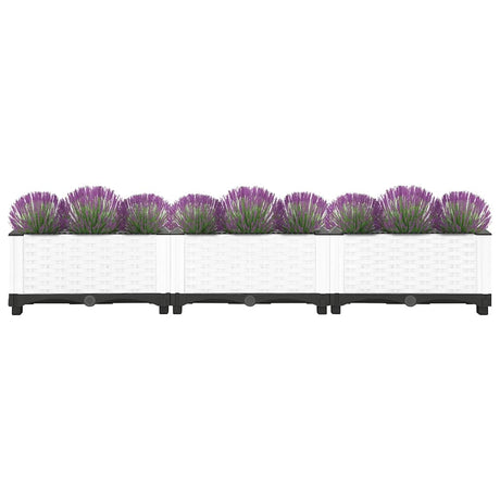 Vidaxl plantenbak verhoogd 120x40x23 cm polypropeen