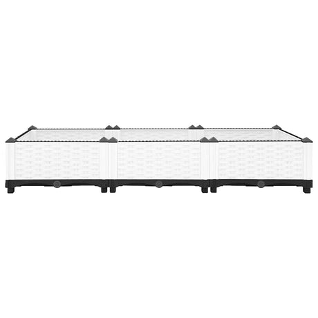 Vidaxl plantenbak verhoogd 120x40x23 cm polypropeen