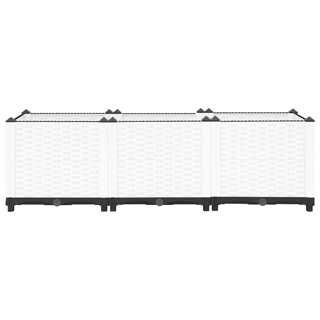 Vidaxl plantenbak verhoogd 120x40x38 cm polypropeen