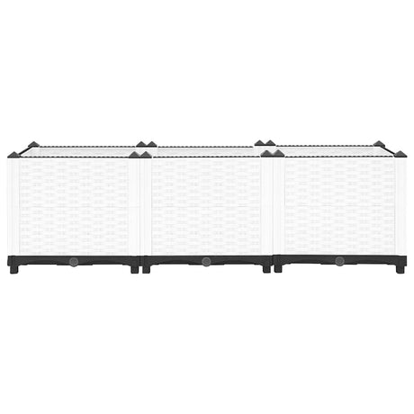 Vidaxl plantenbak verhoogd 120x40x38 cm polypropeen