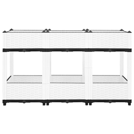 Vidaxl plantenbak verhoogd 120x40x71 cm polypropeen