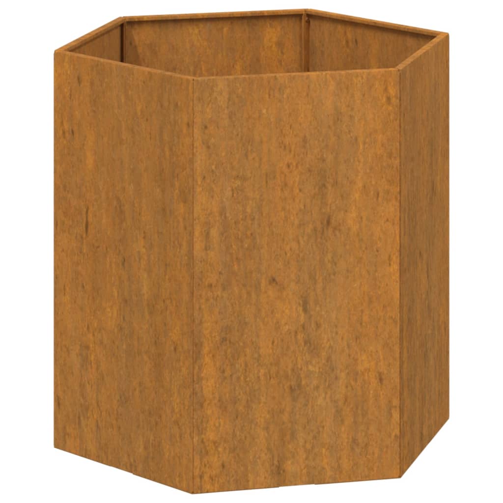 VIDAXL -Planungsbox Rosty 40x40x45 cm Corten Stahl