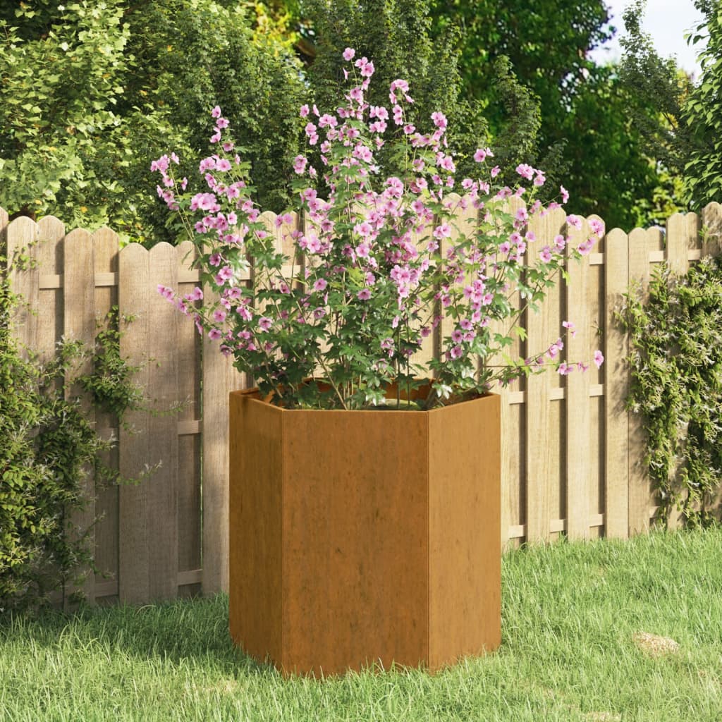 VIDAXL -Planungsbox Rosty 40x40x45 cm Corten Stahl