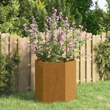 VIDAXL -Planungsbox Rosty 40x40x45 cm Corten Stahl