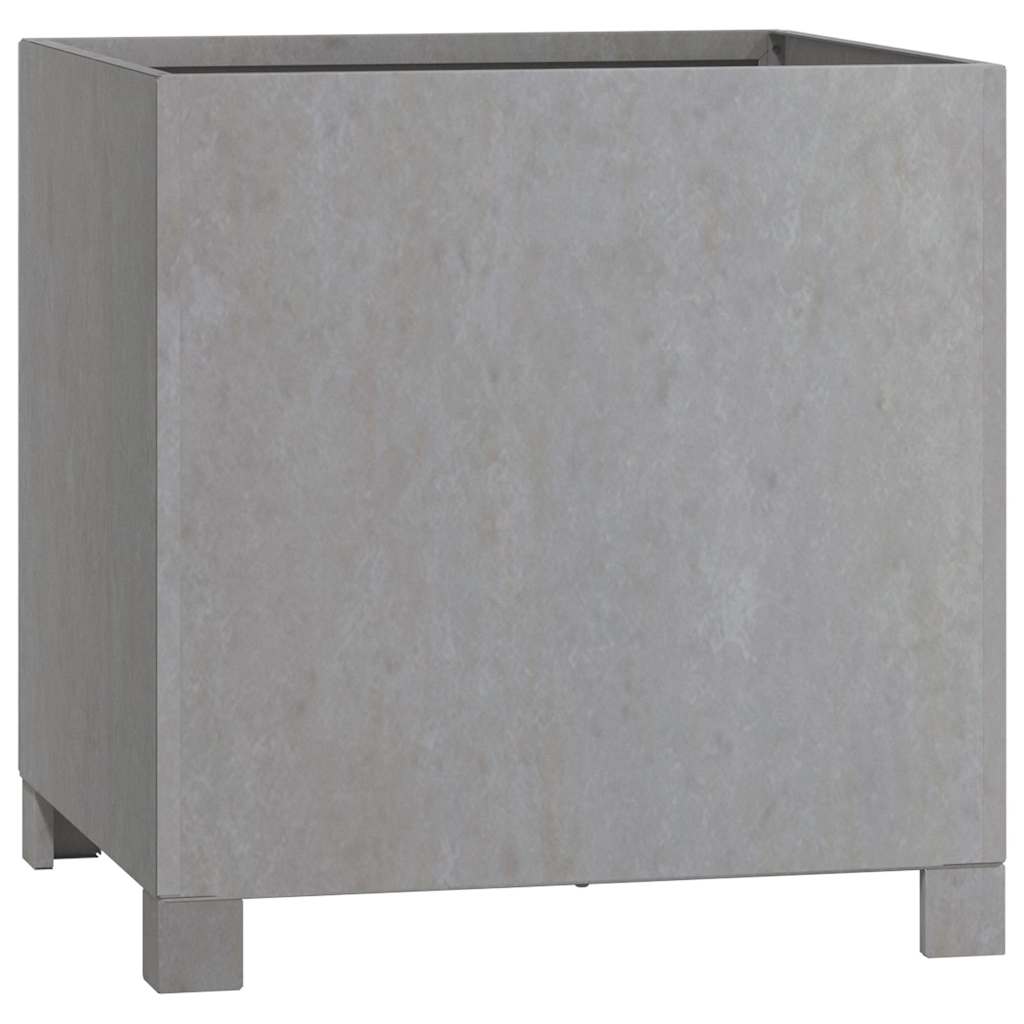 Vidaxl plantenbak met poten roestig 40x40x40 cm cortenstaal