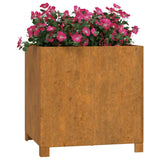 Vidaxl Planters med ben 2 St Rusty 49x47x50 cm Corten stål