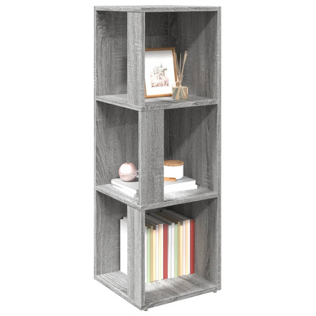Vidaxl hoekkast 33x33x100 cm bewerkt hout grijs sonoma eikenkleurig