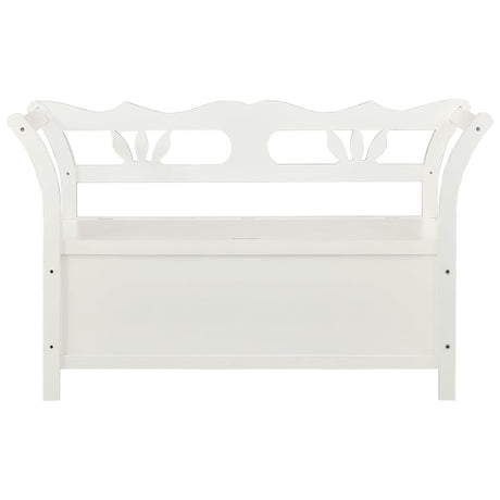 Vidaxl bankje 107x45x75,5 cm massief vurenhout wit