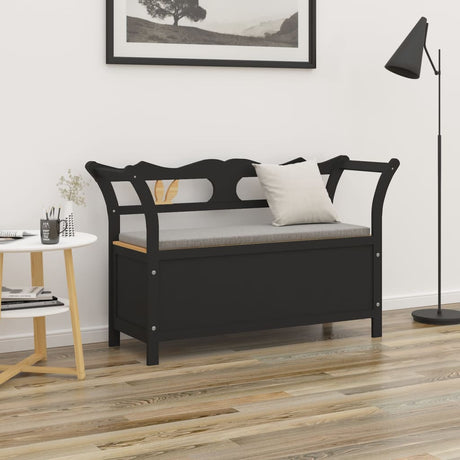 Vidaxl bankje 107x45x75,5 cm massief vurenhout zwart