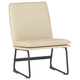 Vidaxl loungestoel 52x75x76 cm stof crèmekleurig