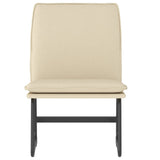 Vidaxl loungestoel 52x75x76 cm stof crèmekleurig