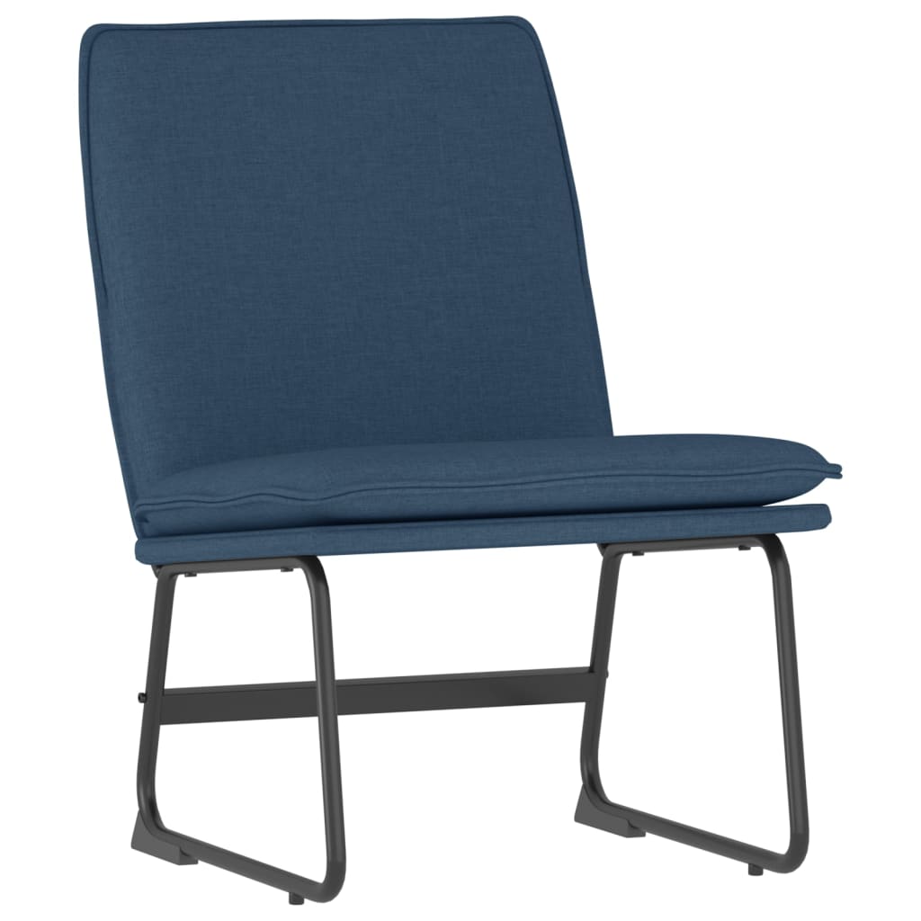 Vidaxl loungestoel 52x75x76 cm stof blauw