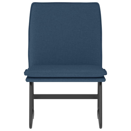Vidaxl loungestoel 52x75x76 cm stof blauw
