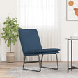Vidaxl loungestoel 52x75x76 cm stof blauw