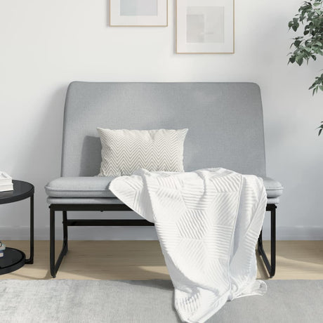 Vidaxl bankje 100x75x76 cm stof lichtgrijs