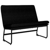 Vidaxl bankje 100x75x76 cm stof zwart