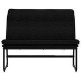 Vidaxl bankje 100x75x76 cm stof zwart