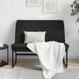 Vidaxl bankje 100x75x76 cm stof zwart
