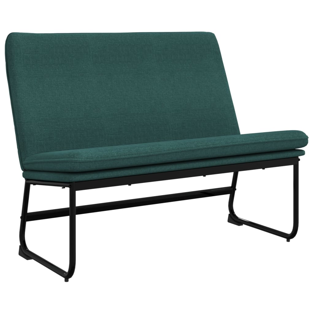 Vidaxl bankje 100x75x76 cm stof donkergroen